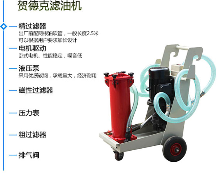 賀德克濾油機